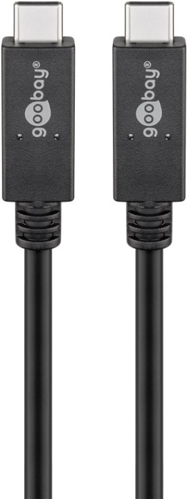 Goobay USB-C™-kabel USB 3.2 Gen 2x2, USB-PD, 5A, 1 m, svart USB-C™ plugg > USB-C™ plugg i gruppen COMPUTERTILBEHØR / Kabler og adaptere / USB / USB-C hos TP E-commerce Nordic AB (C43971)