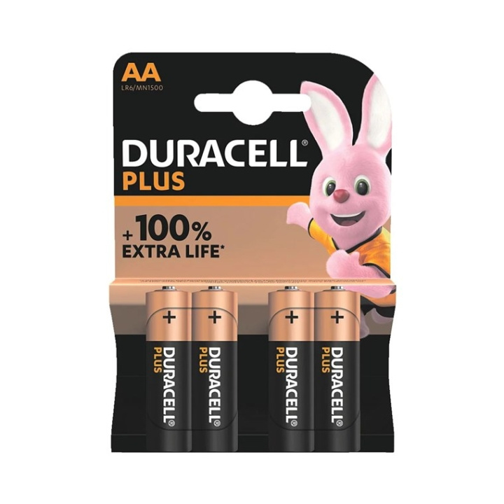 Duracell LR6/AA (Mignon) (MN1500) batteri, 4 st. blister alkaliskt manganbatteri, 1,5 V i gruppen HJEMMEELEKTRONIK / Batterier og opladere / Batterier / AA hos TP E-commerce Nordic AB (C44011)