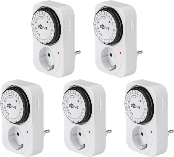 Goobay Set med 5, analog timer Lätt att använda en analog timer i gruppen HJEM, HUS & HAVE / Elektricitet & Belysning / Timer hos TP E-commerce Nordic AB (C44045)