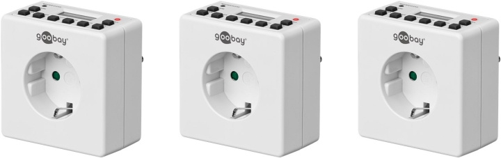 Goobay Set med 3, digital timer Lättanvänd digital timer i gruppen HJEM, HUS & HAVE / Elektricitet & Belysning / Timer hos TP E-commerce Nordic AB (C44047)