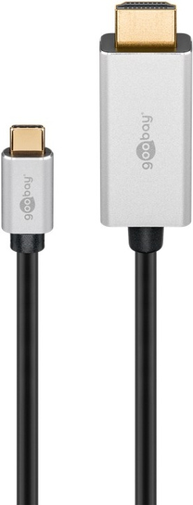 Goobay USB-C™ till HDMI™-adapterkabel, 2 m USB-C™-kontakt > HDMI™-kontakt (typ A) i gruppen HJEMMEELEKTRONIK / Kabler og adaptere / HDMI / Kabler hos TP E-commerce Nordic AB (C44088)