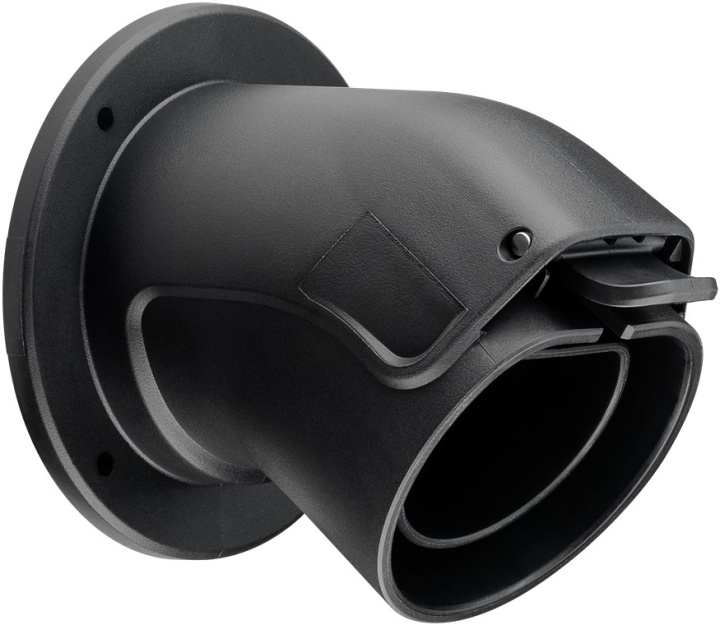 Goobay Vinklat väggfäste för laddkabel Typ 2 för elfordon utrymmessparande hållare för kabeluttaget på fordonssidan mellan laddningarna billede