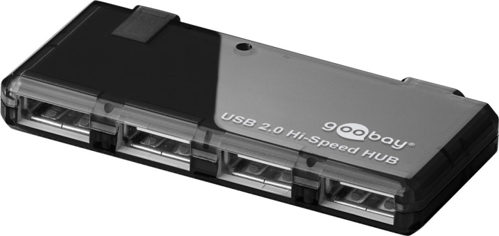 Goobay 4-vägs USB 2.0 Hi-Speed ​​HUB för anslutning av upp till 4 USB-enheter med en USB-anslutning i gruppen COMPUTERTILBEHØR / Computer Tilbehør / USB-hubs hos TP E-commerce Nordic AB (C44228)