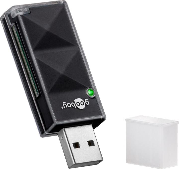 Goobay Kortläsare, USB 2.0 för läsning av SD- och Micro SD-minneskortsformat i gruppen HJEMMEELEKTRONIK / Lagringsmedier / Hukommelseskortlæser hos TP E-commerce Nordic AB (C44230)