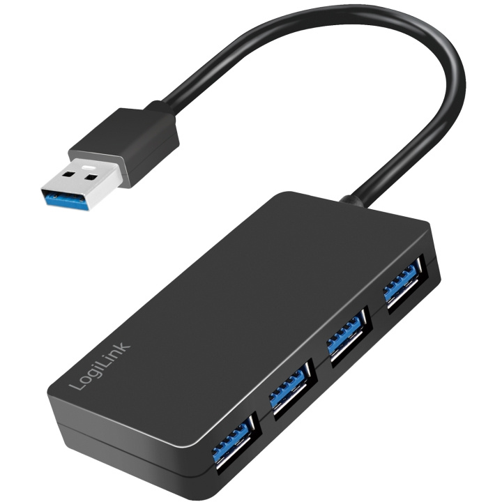 LogiLink USB 3.0-hub (3.2 Gen1) 4 USB-A-portar i gruppen COMPUTERTILBEHØR / Computer Tilbehør / USB-hubs hos TP E-commerce Nordic AB (C44268)