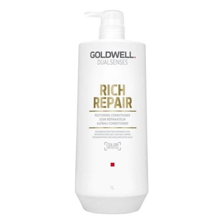 Goldwell Dualsenses Rich Repair Restoring Conditioner 1000ml i gruppen SKØNHED & HELSE / Hår og styling / Hårpleje / Balsam hos TP E-commerce Nordic AB (C44338)