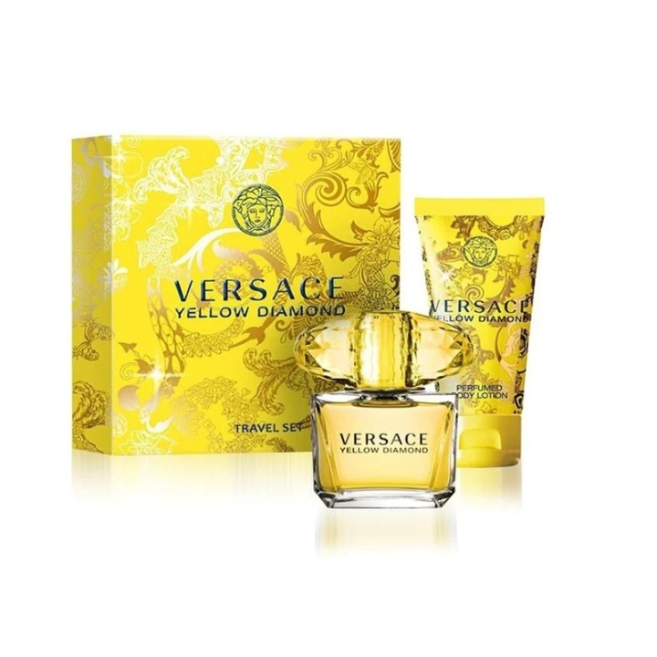 Versace Giftset Versace Yellow Diamond Edt 50ml + 100ml Bodylotion i gruppen SKØNHED & HELSE / Gaveæske / Gaveæske til hende hos TP E-commerce Nordic AB (C44367)