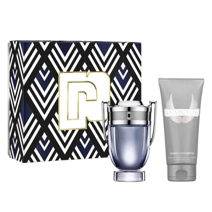 Paco Rabanne Giftset Paco Rabanne Invictus Edt 100ml + All Over Shampoo 100ml i gruppen SKØNHED & HELSE / Gaveæske / Gaveæske til ham hos TP E-commerce Nordic AB (C44384)