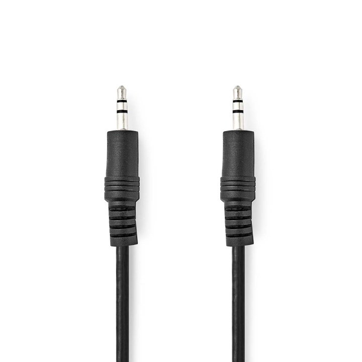 Nedis Stereo Audio kabel | 3.5 mm Hanstik | 3.5 mm Hanstik | Nikkelplateret | 0.50 m | Runde | Sort | Label i gruppen HJEMMEELEKTRONIK / Kabler og adaptere / RCA / Kabler hos TP E-commerce Nordic AB (C44387)