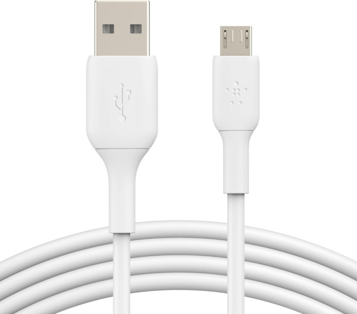 Belkin BOOST CHARGE™ micro-USB - USB-A kaapeli, 1m, valkoinen i gruppen SMARTPHONES & TABLETS / Opladere og kabler / Kabler / Kabler microUSB hos TP E-commerce Nordic AB (C44471)