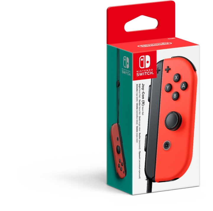 Nintendo Joy-Con R spelkontroll, röd, Switch i gruppen HJEMMEELEKTRONIK / Spilkonsoller og tilbehør / Nintendo Switch / Tilbehør hos TP E-commerce Nordic AB (C44493)