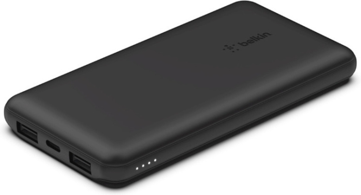 Belkin Power Bank 10K -varavirtalähde, 10 000 mAh, musta i gruppen SMARTPHONES & TABLETS / Opladere og kabler / Powerbanks hos TP E-commerce Nordic AB (C44503)