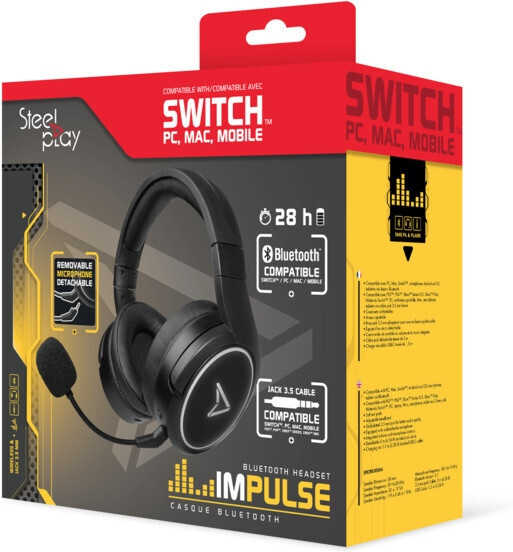 Steelplay Impulse Bluetooth Headset, Nintendo Switch i gruppen HJEMMEELEKTRONIK / Spilkonsoller og tilbehør / Nintendo Switch / Tilbehør hos TP E-commerce Nordic AB (C44512)