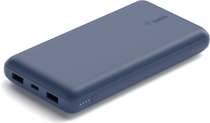 Belkin Power Bank 20K -varavirtalähde, 20 000 mAh, sininen i gruppen SMARTPHONES & TABLETS / Opladere og kabler / Powerbanks hos TP E-commerce Nordic AB (C44538)