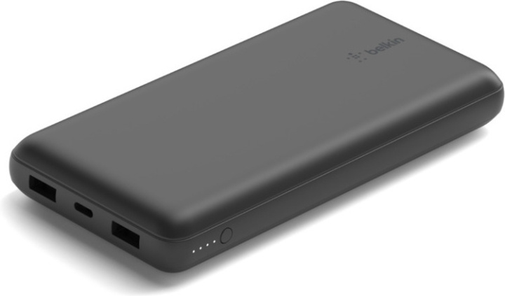 Belkin Power Bank 20K -varavirtalähde, 20 000 mAh, musta i gruppen SMARTPHONES & TABLETS / Opladere og kabler / Powerbanks hos TP E-commerce Nordic AB (C44540)