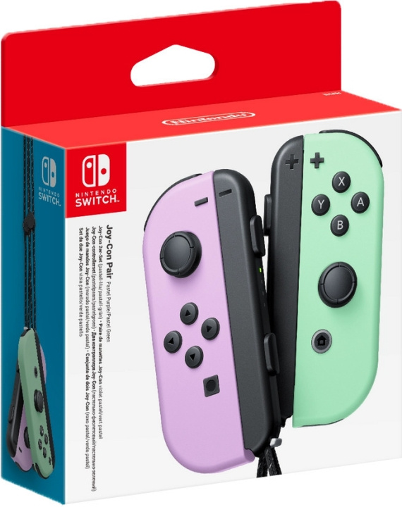 Nintendo Joy-Con Pair, Pastell Purple och Pastell Green, Switch i gruppen HJEMMEELEKTRONIK / Spilkonsoller og tilbehør / Nintendo Switch / Tilbehør hos TP E-commerce Nordic AB (C44545)