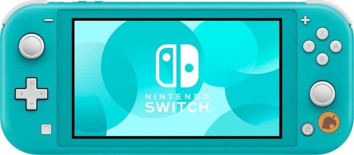 Nintendo Switch Lite - AC: New Horizons - Timmy & Tommy Aloha Edition-spelkonsol, turkos i gruppen HJEMMEELEKTRONIK / Spilkonsoller og tilbehør / Nintendo Switch / Spilkonsoller hos TP E-commerce Nordic AB (C44550)