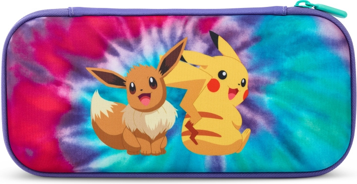 PowerA Slim Case Tie-Dye Pikachu & Eevee skyddsfodral, Nintendo Switch i gruppen HJEMMEELEKTRONIK / Spilkonsoller og tilbehør / Nintendo Switch / Tilbehør hos TP E-commerce Nordic AB (C44558)