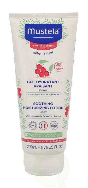 Mustela Bebe Soothing Moisturizing Body Lotion 200 ml i gruppen SKØNHED & HELSE / Hudpleje / Kropspleje / Body lotion hos TP E-commerce Nordic AB (C44744)