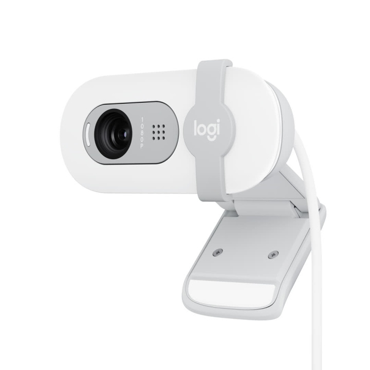 Logitech Brio 100 Full HD Webcam, Off-white i gruppen COMPUTERTILBEHØR / Computer Tilbehør / Webkameraer hos TP E-commerce Nordic AB (C44952)