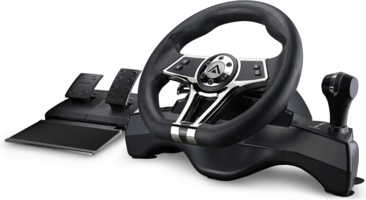 Kyzar Hurricane PlayStation Racing Ratt & Pedal-set, PS4 / PS3 / PC i gruppen HJEMMEELEKTRONIK / Spilkonsoller og tilbehør / Sony PlayStation 4 / Tilbehør hos TP E-commerce Nordic AB (C44980)