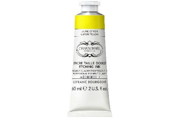 LB Charbonnel Charbo Ink 60Ml Lemon Yellow 169 i gruppen SPORT, FRITID & HOBBY / Hobby / Mal & Tegn / Kunstnerfarver / Printing inks hos TP E-commerce Nordic AB (C45085)