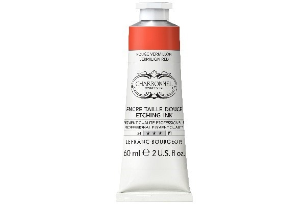 LB Charbonnel Charbo Ink 60Ml Vermilion Red 393 i gruppen SPORT, FRITID & HOBBY / Hobby / Mal & Tegn / Kunstnerfarver / Printing inks hos TP E-commerce Nordic AB (C45091)