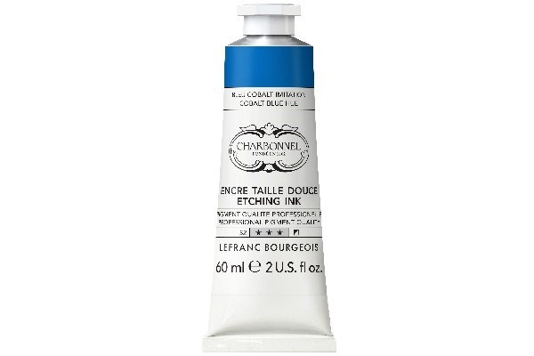 LB Charbonnel Charbo Ink 60Ml Cobalt Blue 064 i gruppen SPORT, FRITID & HOBBY / Hobby / Mal & Tegn / Kunstnerfarver / Printing inks hos TP E-commerce Nordic AB (C45104)