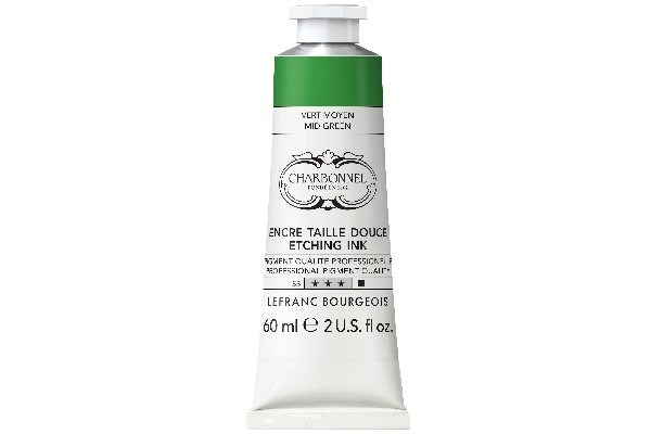 LB Charbonnel Charbo Ink 60Ml Medium Green 561 i gruppen SPORT, FRITID & HOBBY / Hobby / Mal & Tegn / Kunstnerfarver / Printing inks hos TP E-commerce Nordic AB (C45110)