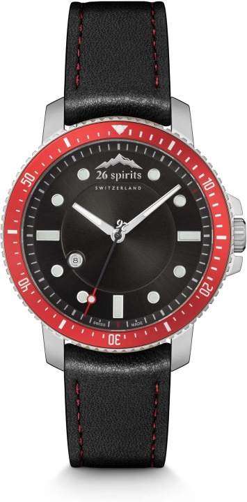 26 Spirits The Red & Black Diver Swan Armbandsur, 42mm i gruppen SPORT, FRITID & HOBBY / Accessories / Ure hos TP E-commerce Nordic AB (C45283)