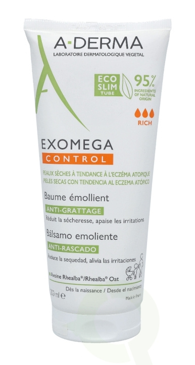 A-Derma Exomega Control Emollient Balm 200 ml i gruppen SKØNHED & HELSE / Hudpleje / Kropspleje / Body lotion hos TP E-commerce Nordic AB (C45879)