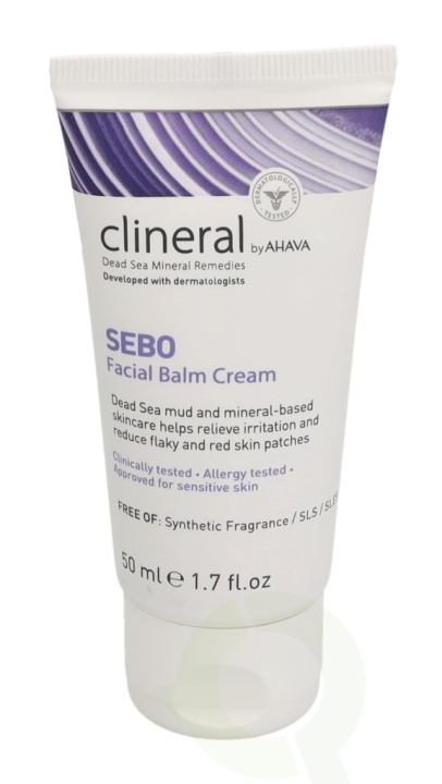 Ahava Clineral SEBO Facial Balm Cream 50 ml Approved Sor Sensitive Skin i gruppen SKØNHED & HELSE / Hudpleje / Ansigt / Ansigtscreme hos TP E-commerce Nordic AB (C45998)