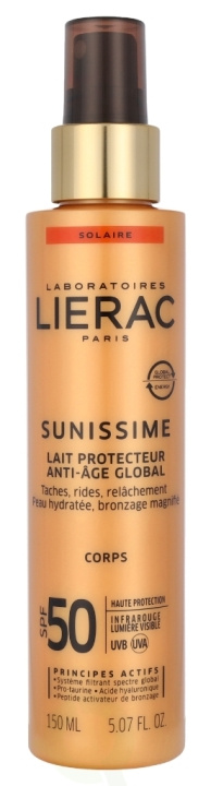 Lierac Paris Lierac Sunissime Anti-Age Global Protective Body Milk SPF50 150 ml i gruppen SKØNHED & HELSE / Hudpleje / Kropspleje / Body lotion hos TP E-commerce Nordic AB (C46384)