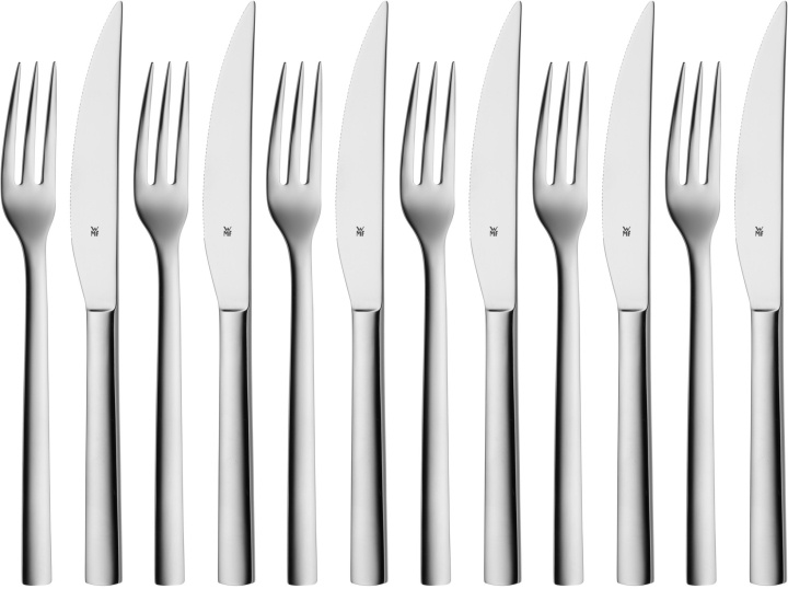 WMF Nuova stekkniv och gaffel, 12-delat set i gruppen HJEM, HUS & HAVE / Køkkenredskaber / Øvrige køkkenredskaber hos TP E-commerce Nordic AB (C46736)