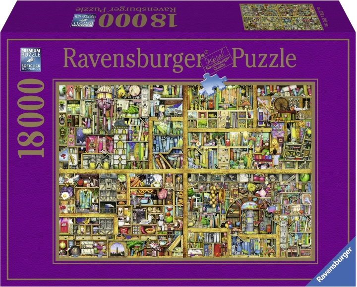 Ravensburger Magical Bookcase Puzzle, 18 000 bitar i gruppen LEGETØJ, BØRN & BABY / Legetøj / Puslespil hos TP E-commerce Nordic AB (C46758)