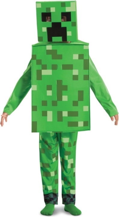Minecraft Creeper Snygg kostym, 7-8 år, 127-136 cm i gruppen LEGETØJ, BØRN & BABY / Legetøj / Udklædning hos TP E-commerce Nordic AB (C46822)