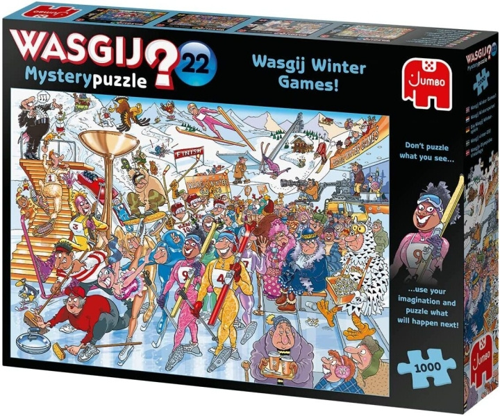 Wasgij Destiny 22 Winter Games! Mystery Puzzle 1000 Bits i gruppen SPORT, FRITID & HOBBY / Hobby / Puslespil hos TP E-commerce Nordic AB (C46860)