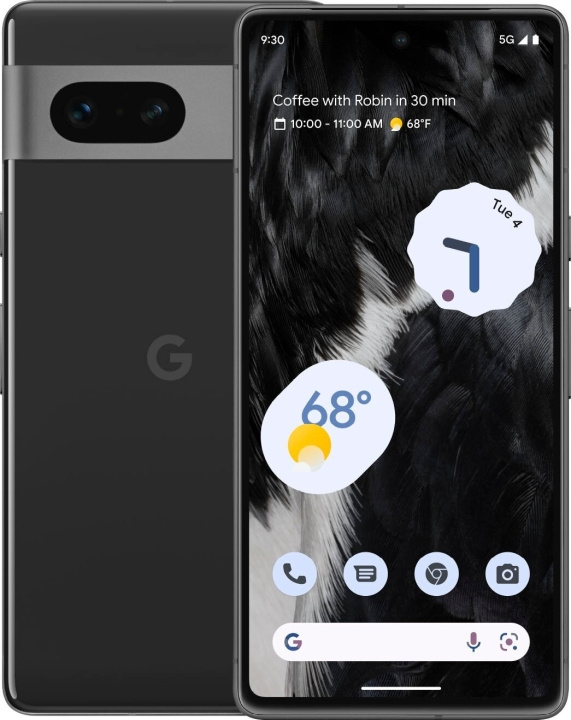 Google Pixel 7 5G -puhelin, 128/8 Gt, Obsidian i gruppen SMARTPHONES & TABLETS / Mobiltelefoner & smartphones hos TP E-commerce Nordic AB (C46957)