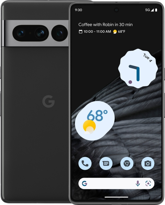 Google Pixel 7 Pro 5G -puhelin, 128/12 Gt, Obsidian i gruppen SMARTPHONES & TABLETS / Mobiltelefoner & smartphones hos TP E-commerce Nordic AB (C46958)
