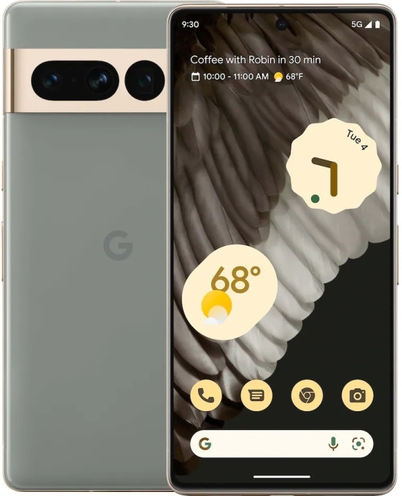 Google Pixel 7 Pro 5G -puhelin, 128/12 Gt, Hazel i gruppen SMARTPHONES & TABLETS / Mobiltelefoner & smartphones hos TP E-commerce Nordic AB (C46959)