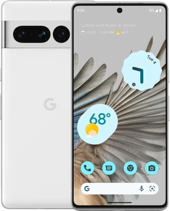 Google Pixel 7 Pro 5G -puhelin, 128/12 Gt, Snow i gruppen SMARTPHONES & TABLETS / Mobiltelefoner & smartphones hos TP E-commerce Nordic AB (C46960)