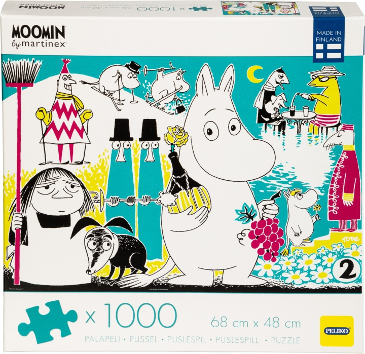 Peliko Mumin Comic Book Cover 2 pussel, 1000 bitar i gruppen SPORT, FRITID & HOBBY / Hobby / Puslespil hos TP E-commerce Nordic AB (C47022)