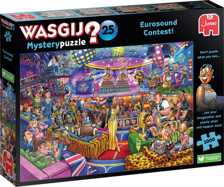 Wasgij Mystery 25, Eurosong-tävling - pussel, 1000 bitar i gruppen SPORT, FRITID & HOBBY / Hobby / Puslespil hos TP E-commerce Nordic AB (C47029)