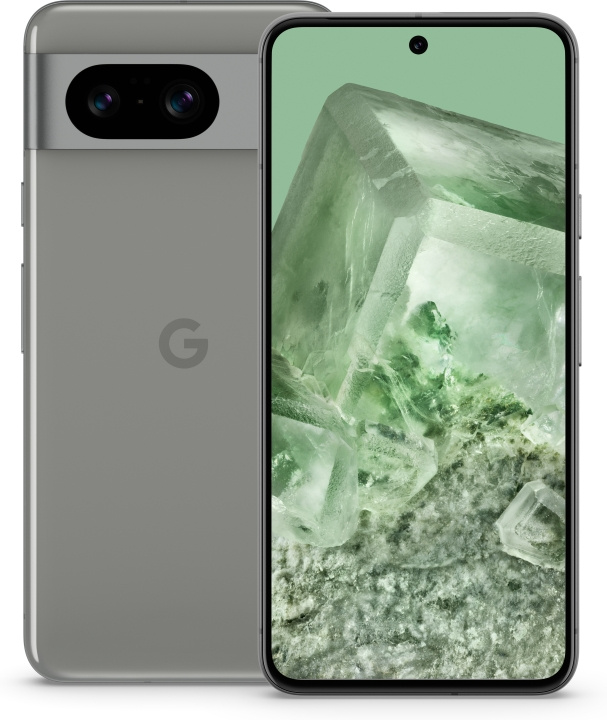 Google Pixel 8 5G -puhelin, 256/8 Gt, Hazel i gruppen SMARTPHONES & TABLETS / Mobiltelefoner & smartphones hos TP E-commerce Nordic AB (C47039)