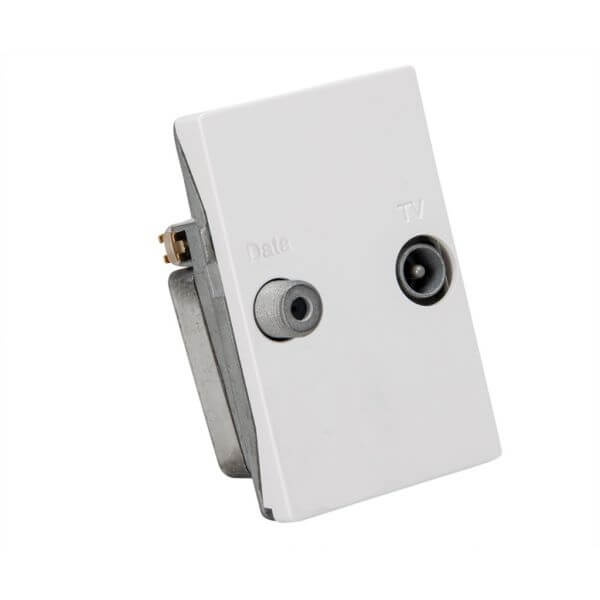 Triax Wall Outlet 2-way TD 241E White i gruppen HJEMMEELEKTRONIK / Lyd & billede / Tv og tilbehør / Antenner og tilbehør hos TP E-commerce Nordic AB (C47085)