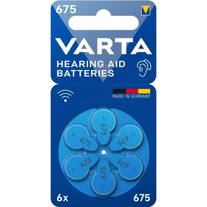 Varta Hörapparatsbatteri 675 / A675 / PR44 6-pack i gruppen HJEMMEELEKTRONIK / Batterier og opladere / Batterier / Batterier til høreapparater hos TP E-commerce Nordic AB (C47131)