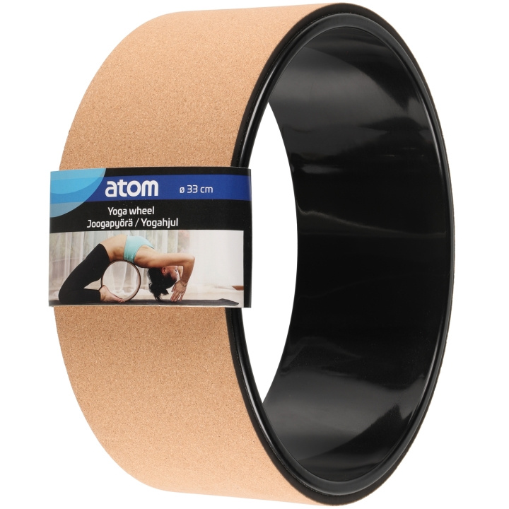 Atom Yogahjul Kork 33 cm i gruppen SPORT, FRITID & HOBBY / Træningsredskaber / Yoga udstyr hos TP E-commerce Nordic AB (C47142)