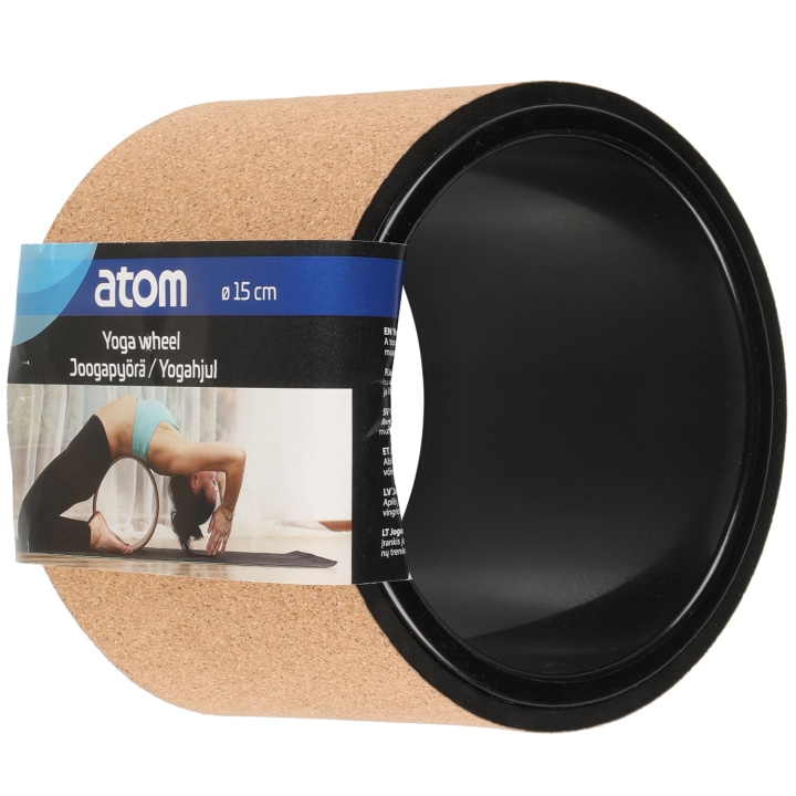 Atom Yogahjul Kork 15 cm i gruppen SPORT, FRITID & HOBBY / Træningsredskaber / Yoga udstyr hos TP E-commerce Nordic AB (C47144)