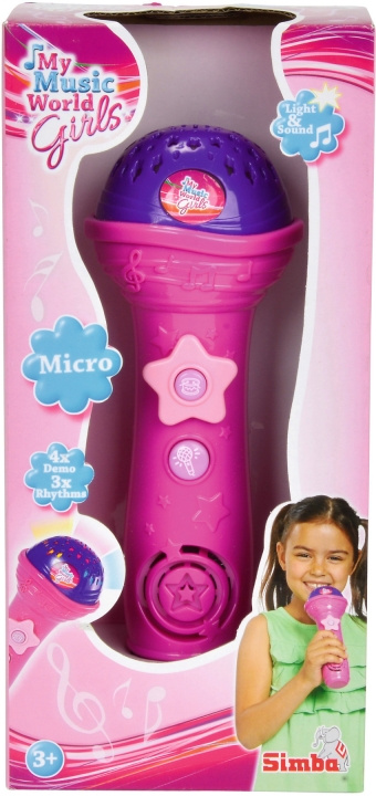 Simba Girls - lysande mikrofon i gruppen LEGETØJ, BØRN & BABY / Musik, sang og billede / Musik tilbehør hos TP E-commerce Nordic AB (C47175)