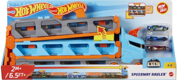 Hot Wheels City Speedway Hauler Truck i gruppen LEGETØJ, BØRN & BABY / Legetøj / Legetøjsbiler hos TP E-commerce Nordic AB (C47188)